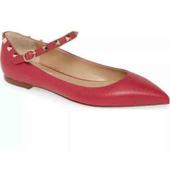 Valentino Garavani Shoes - Valentino Garavani Rockstud Pointy Toe Flat Pump